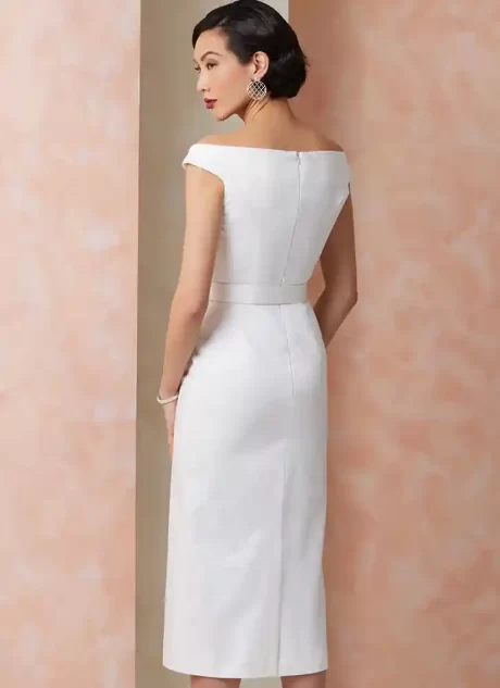 V2105 Misses' Dress with Petite Lines and Belt