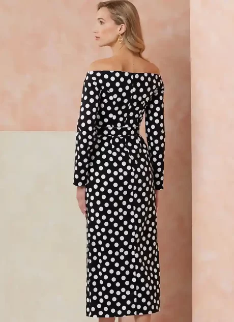 V2105 Misses' Dress with Petite Lines and Belt