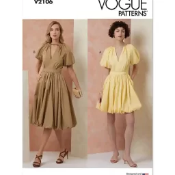 V2106 Misses' Dress in Two Lengths
