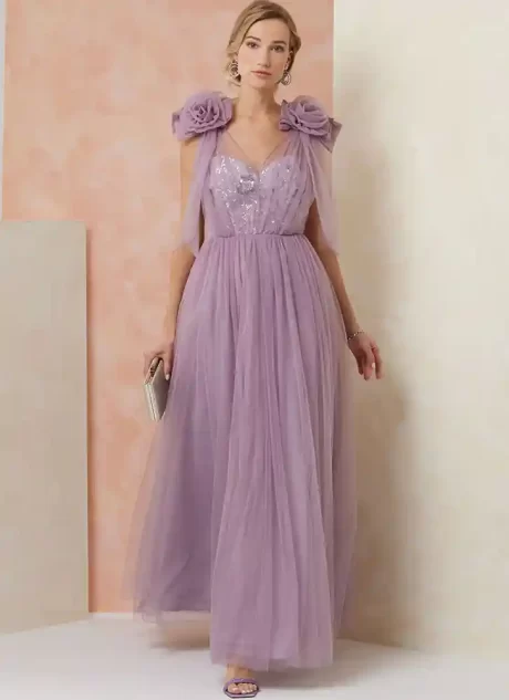 V2108 Misses' Gown by Badgley Mischka