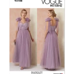 V2108 Misses' Gown by Badgley Mischka
