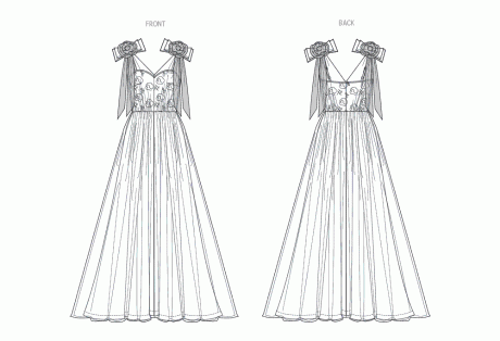 V2108 Misses' Gown by Badgley Mischka