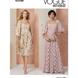 V2109 Misses' Gown in Two Lengths