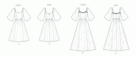 V2109 Misses' Gown in Two Lengths