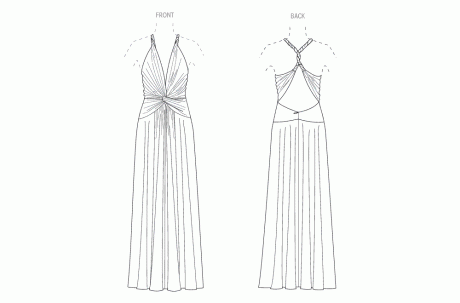 V2110 Misses' Gown