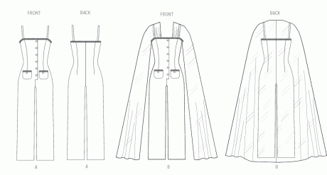 V2111 Misses' Jumpsuits