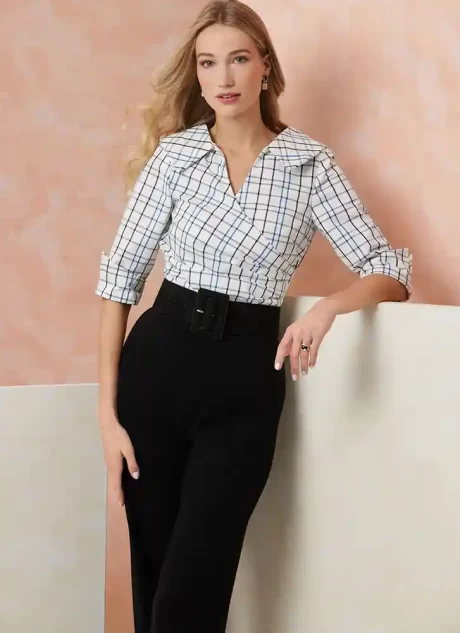 V2113 Misses' Top with Sleeve Variations
