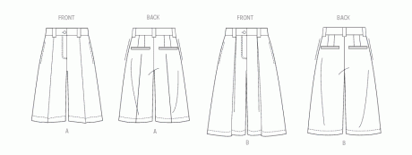 V2115 Misses' Shorts in Two Lengths
