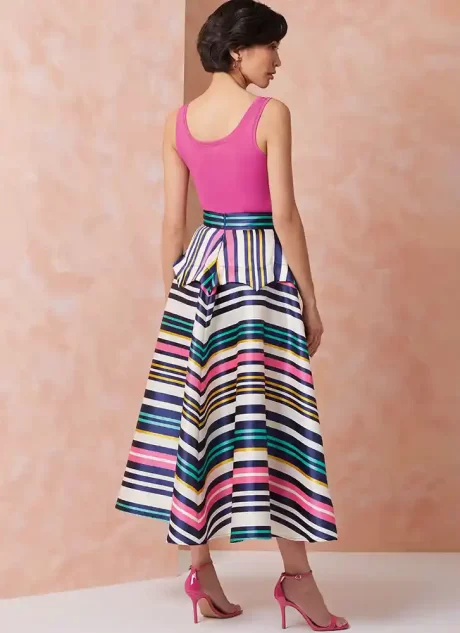 V2116 Misses' Skirt in Two Lengths