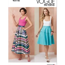 V2116 Misses' Skirt in Two Lengths