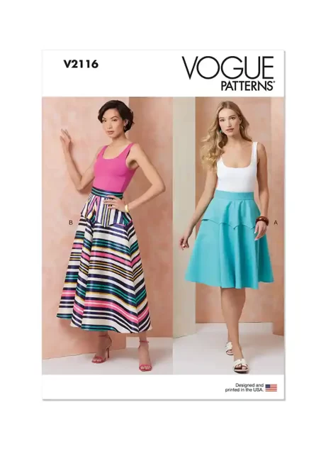 V2116 Misses' Skirt in Two Lengths