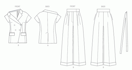 V2117 Misses' Jacket and Pants