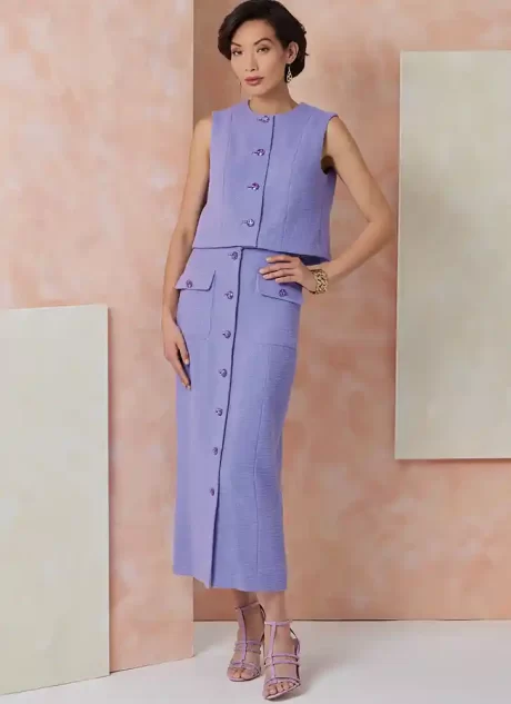 V2118 Misses' Top and Skirt