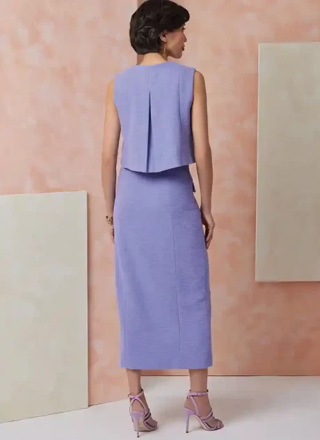 V2118 Misses' Top and Skirt