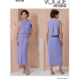 V2118 Misses' Top and Skirt