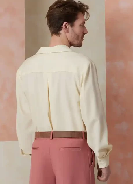 V2120 Men's Shirt with Sleeve Variations, Shorts, Pants and Belt