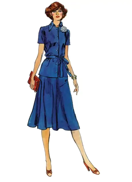 V2122 Misses' Knit Jacket, Belt, Skirt and Top by Diane von Furstenberg