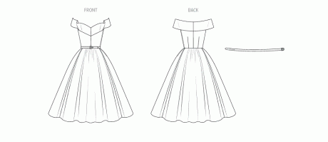V2123 Misses' Evening Dress