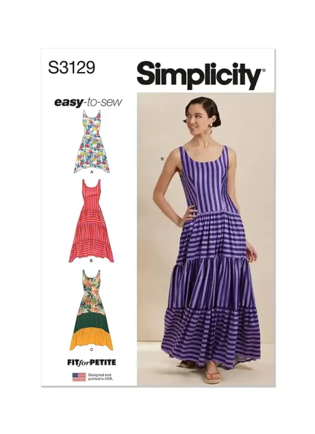 S3129 Misses' Dresses with Petite Lines