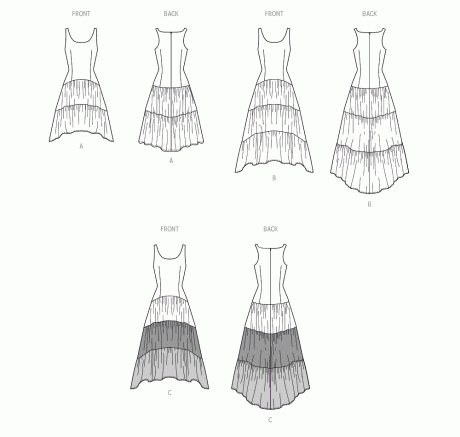 S3129 Misses' Dresses with Petite Lines