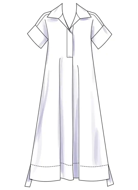 S3130 Misses' Collared Dress in Three Lengths