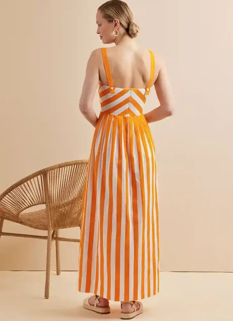 S3131 Misses' and Women's Dress in Three Lengths