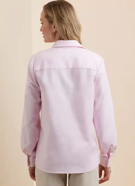 S3136 Misses' and Women's Button Up Shirt