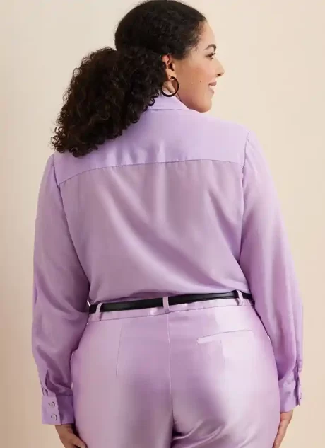S3136 Misses' and Women's Button Up Shirt