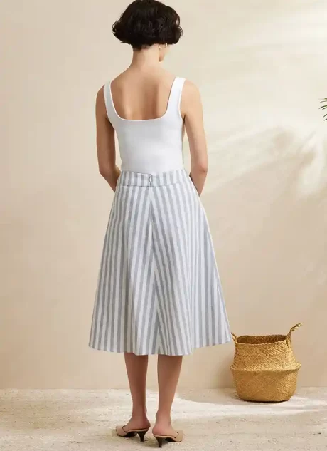 S3138 Misses' Godet Skirt in Two Lengths