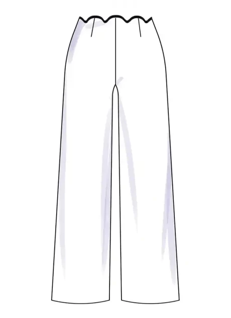 S3141 Misses' Scalloped Tops, Shorts and Pants