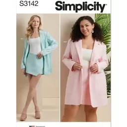S3142 Misses' and Women's Blazer and Skorts
