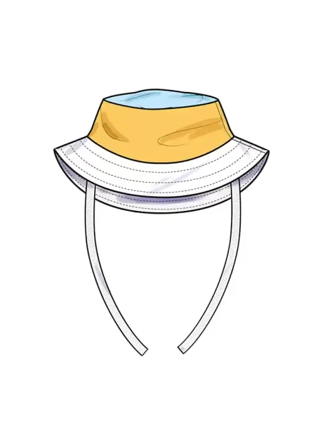 S3144 Babies' Contrast Bodysuit and Bucket Hat - Image 5