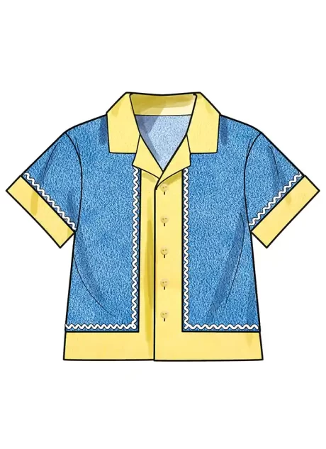S3145 Babies' Contrast Shirt and Shorts