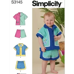 S3145 Babies' Contrast Shirt and Shorts