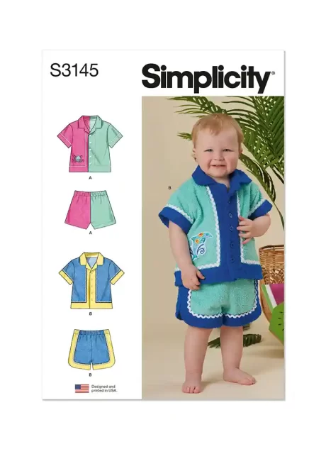 S3145 Babies' Contrast Shirt and Shorts
