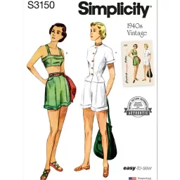 S3150 Misses' Jacket, Bra and Shorts