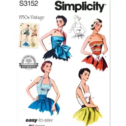 S3152 Misses' Halter and Strapless Bodice
