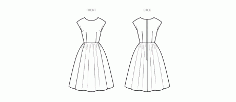 S3153 Misses' One Piece Jiffy Dress