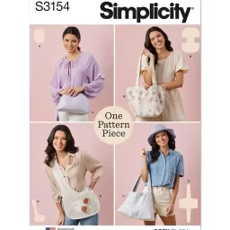 S3154 One Pattern Piece Bags