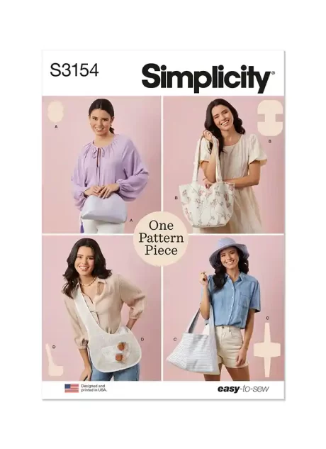 S3154 One Pattern Piece Bags
