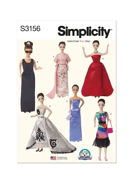 S3156 11 1/2" Fashion Doll Clothes by Carla Reiss