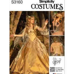 S3160 Misses' Woodland Fae Costume by Raine Emery