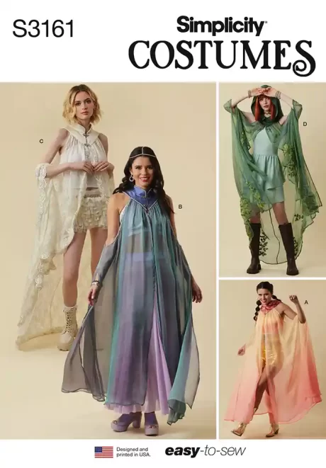 S3161 Misses' Capes