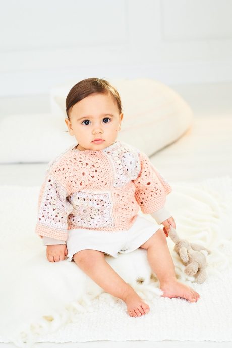 10159 Toddler Crochet Cardigan & Top - Image 2
