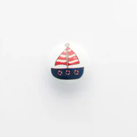 Sailboat picture button, 15mm