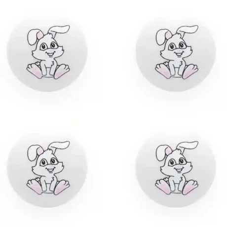 "Fluffy Bunny", picture button, 15mm