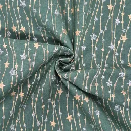 John Louden 100% craft cotton (Star Garland, green)