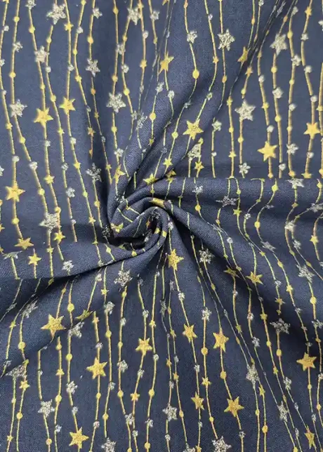 John Louden 100% craft cotton (Star Garland, navy)