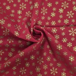 John Louden 100% craft cotton (Snowfall, red/gold)