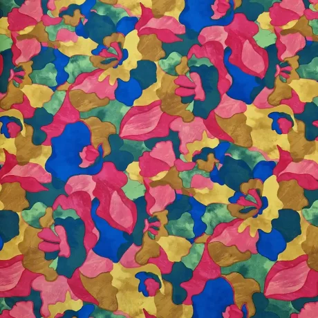 Vibrant multi-colour stretch polyester, "Splash" - Image 2